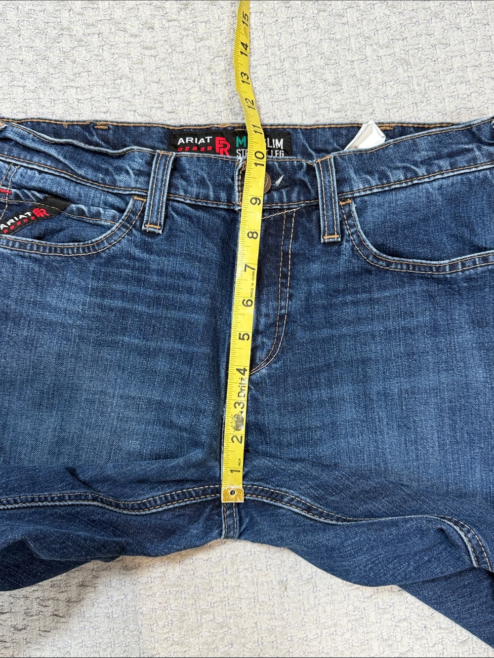 Mens Ariat Fire Resistant M7 Slim Straight Leg Jean Calville Sales Sample Jeans - Picture 12 of 15
